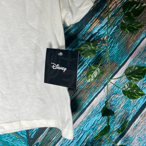 Disney 101 Dalmatians Puppy V Neck White Crop Top NWT - Picture 7 of 12